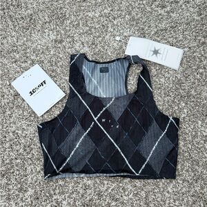 Wyrd Running Women's Argyle Crop Top